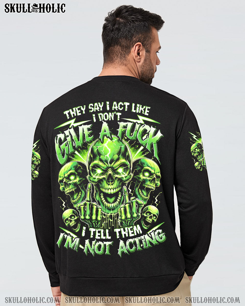 BLISSCORNERS I'M NOT ACTING SKULL ALL OVER PRINT