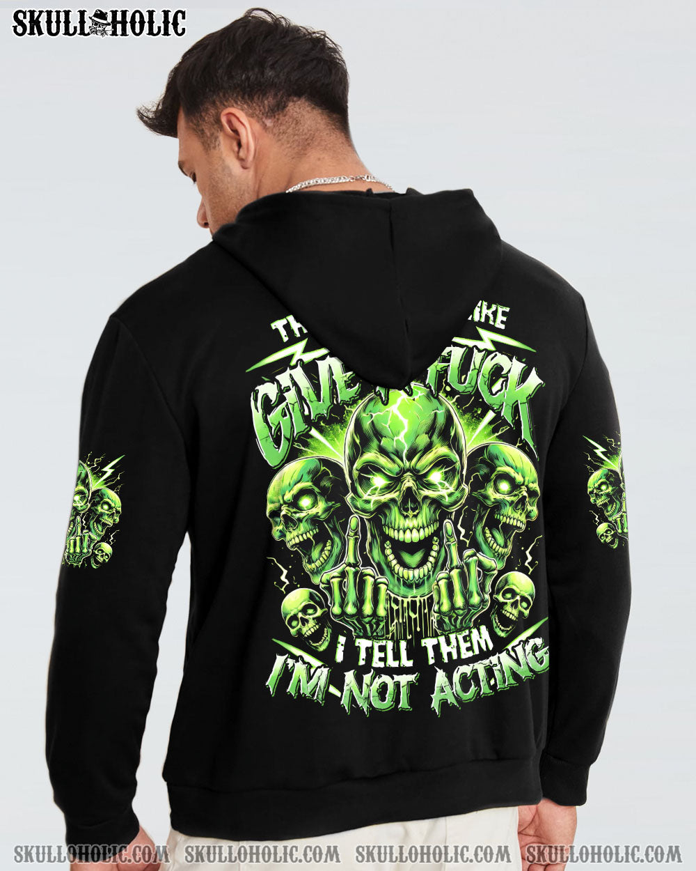 BLISSCORNERS I'M NOT ACTING SKULL ALL OVER PRINT