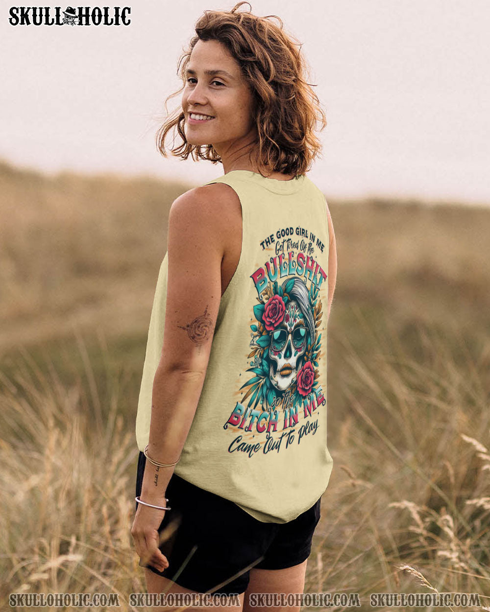 BLISSCORNERS THE GOOD GIRL IN ME ALL OVER PRINT