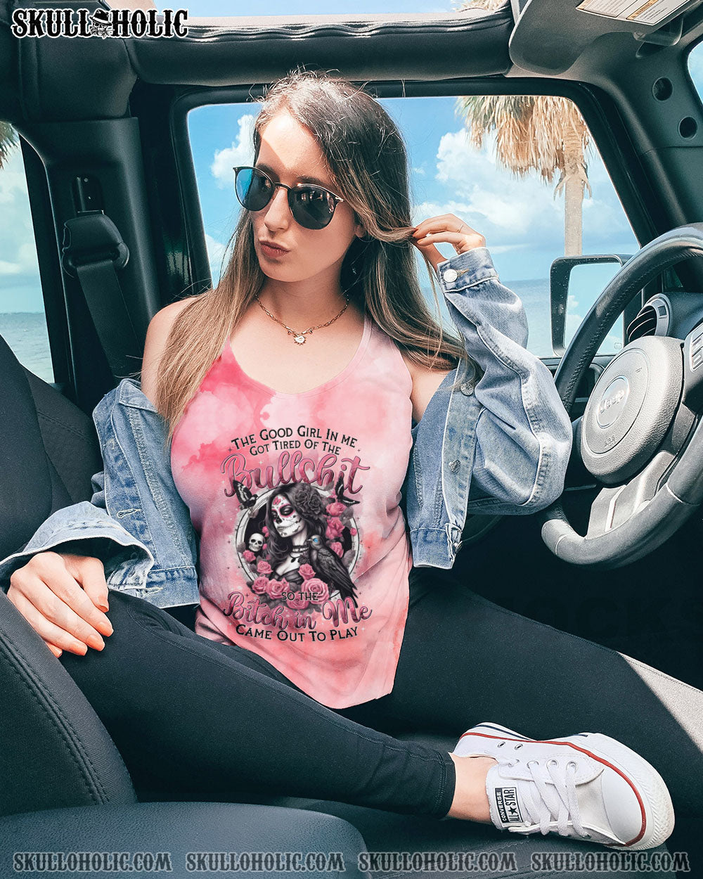 BLISSCORNERS THE GOOD GIRL IN ME ALL OVER PRINT