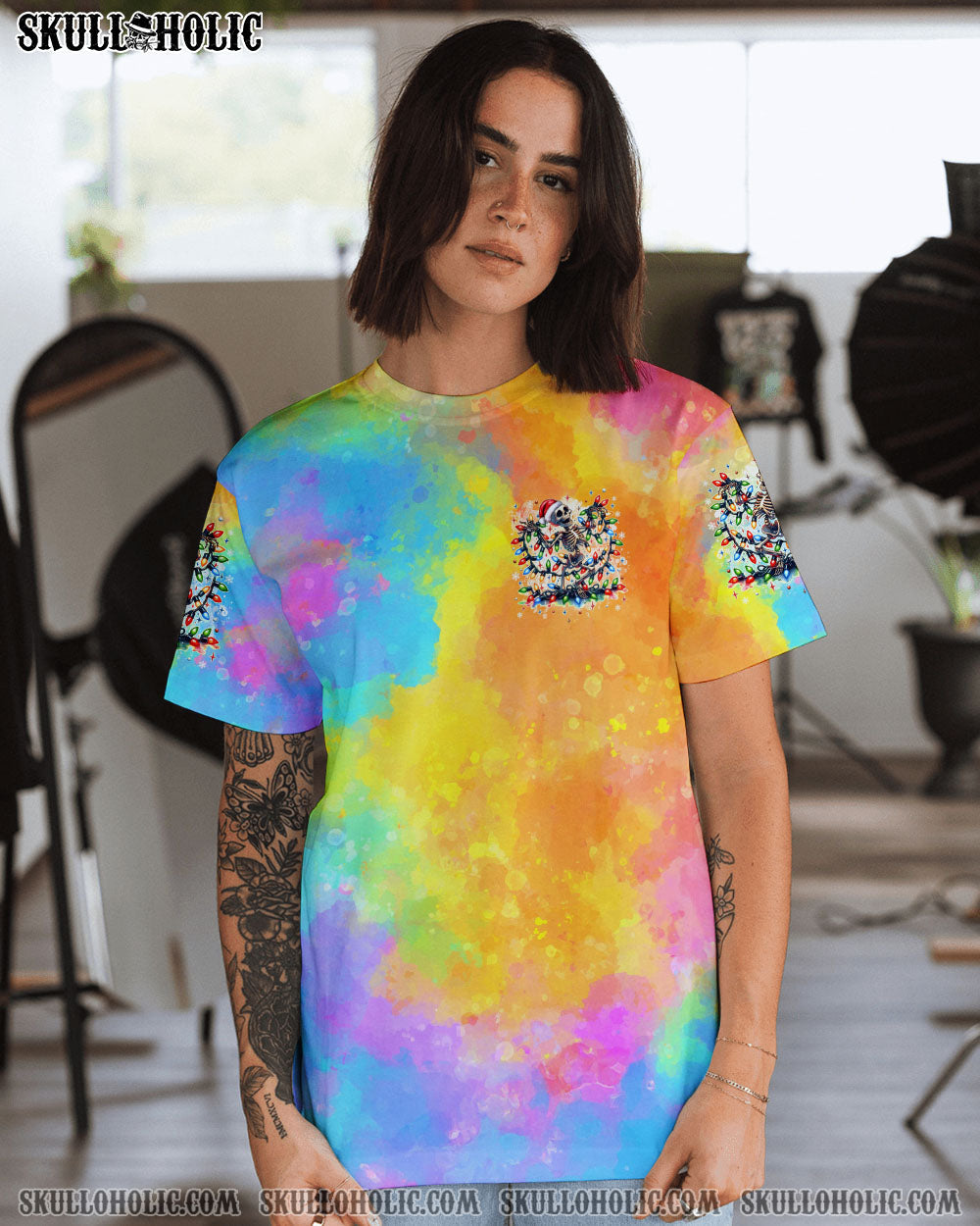 BLISSCORNERS EVERYTHING'S FINE CHRISTMAS ALL OVER PRINT