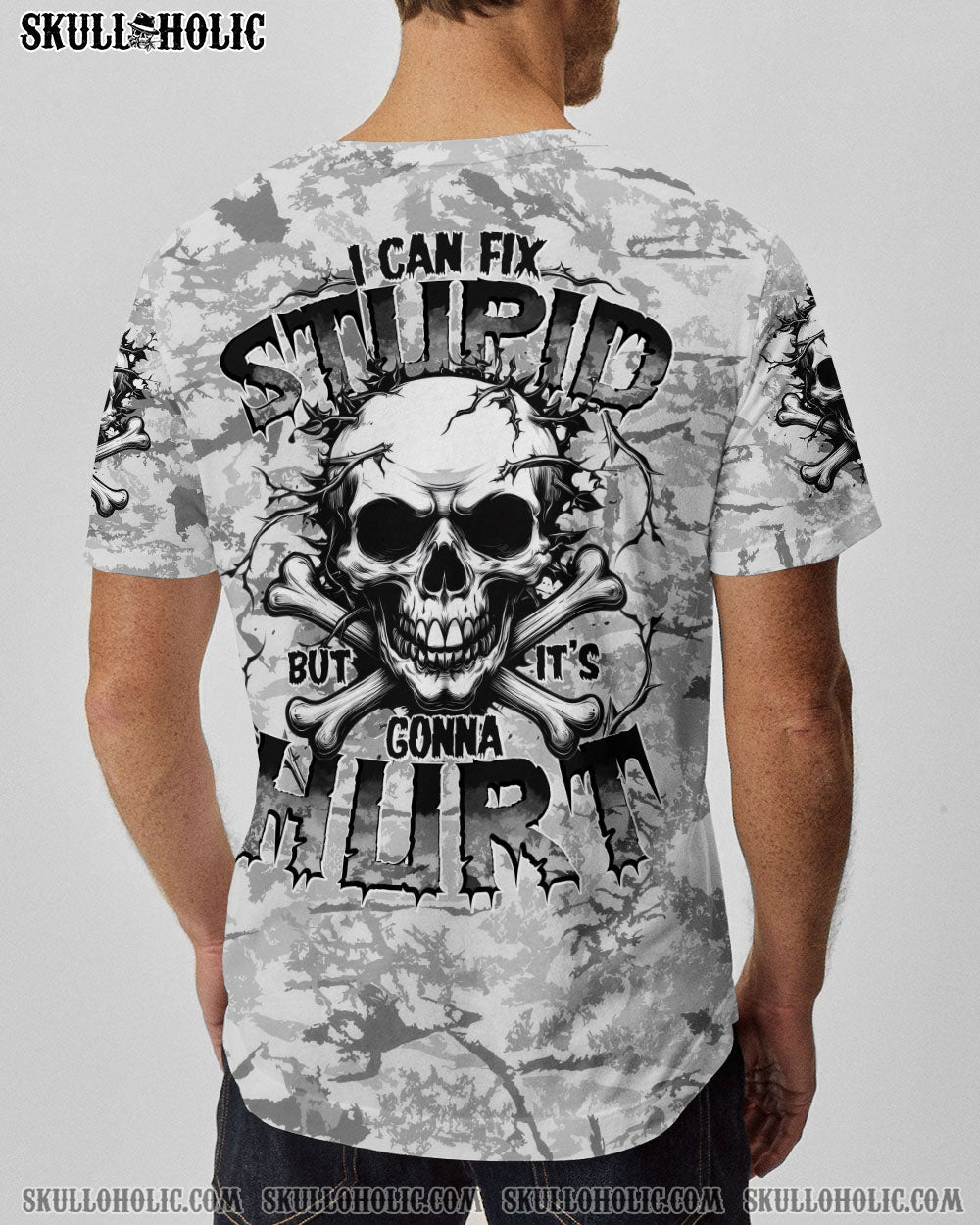 BLISSCORNERS I CAN FIX STUPID BUT IT'S GONNA HURT CAMO ALL OVER PRINT