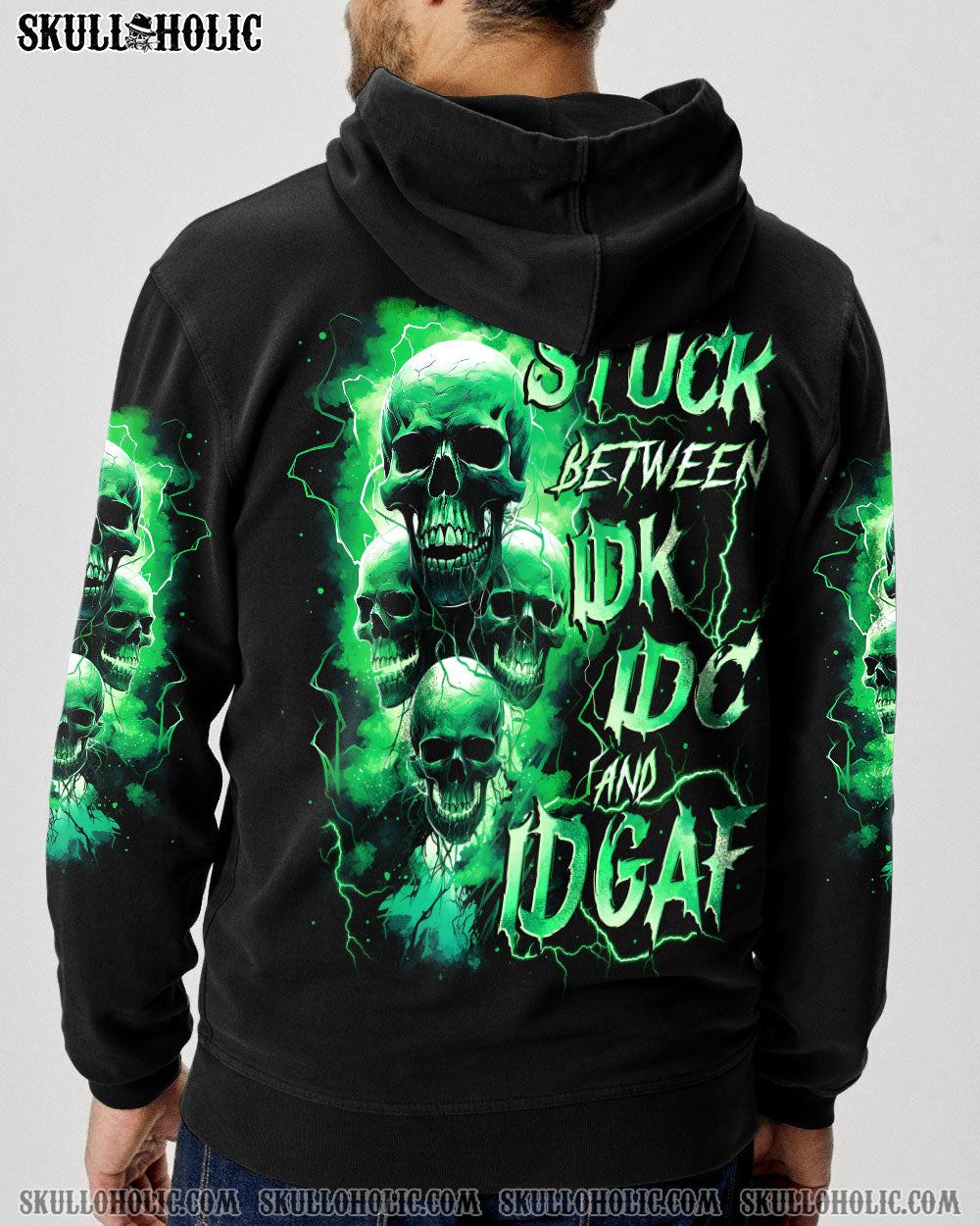 BLISSCORNERS STUCK BETWEEN IDK IDC AND IDGAF ALL OVER PRINT