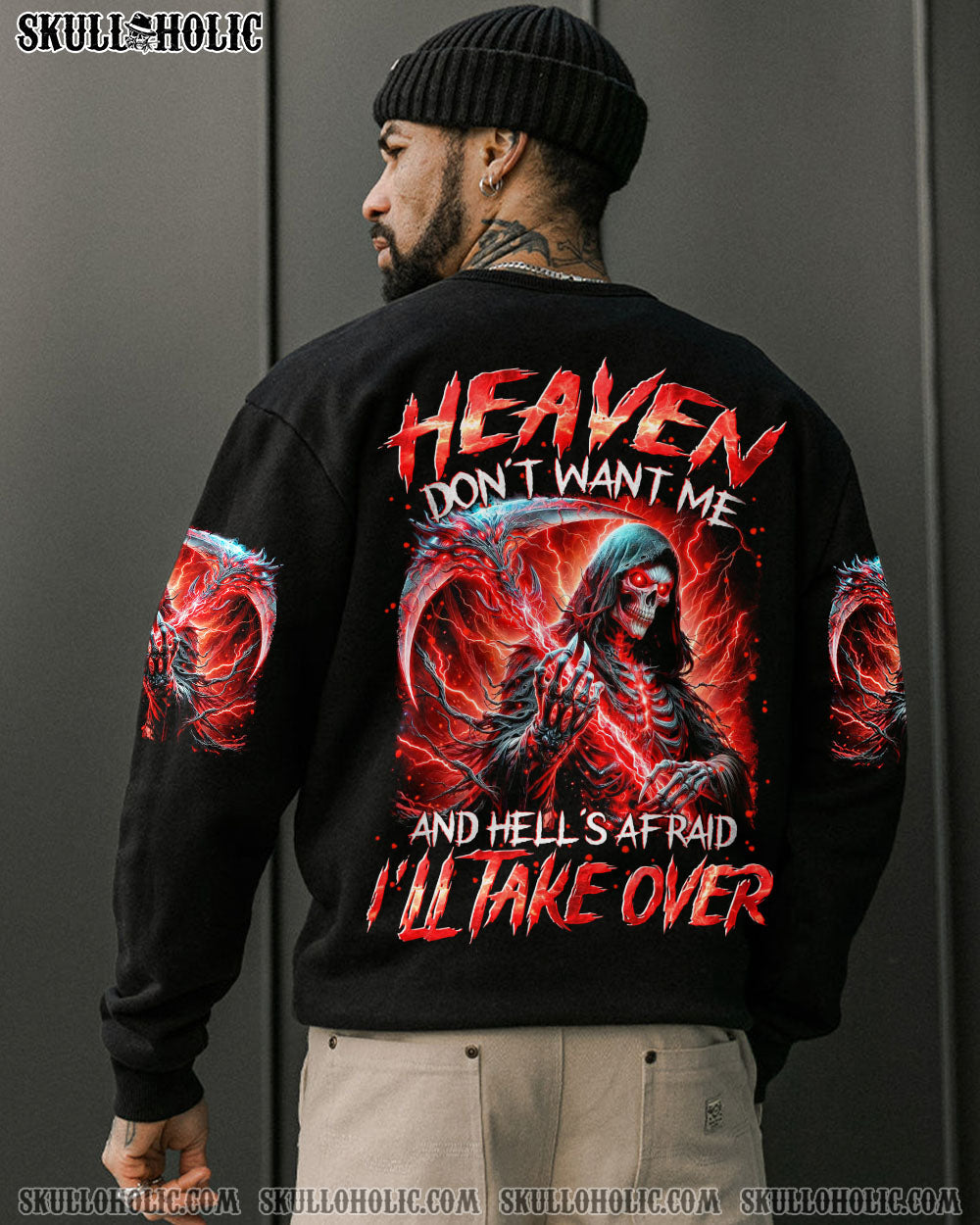 BLISSCORNERS HEAVEN DON'T WANT ME ALL OVER PRINT
