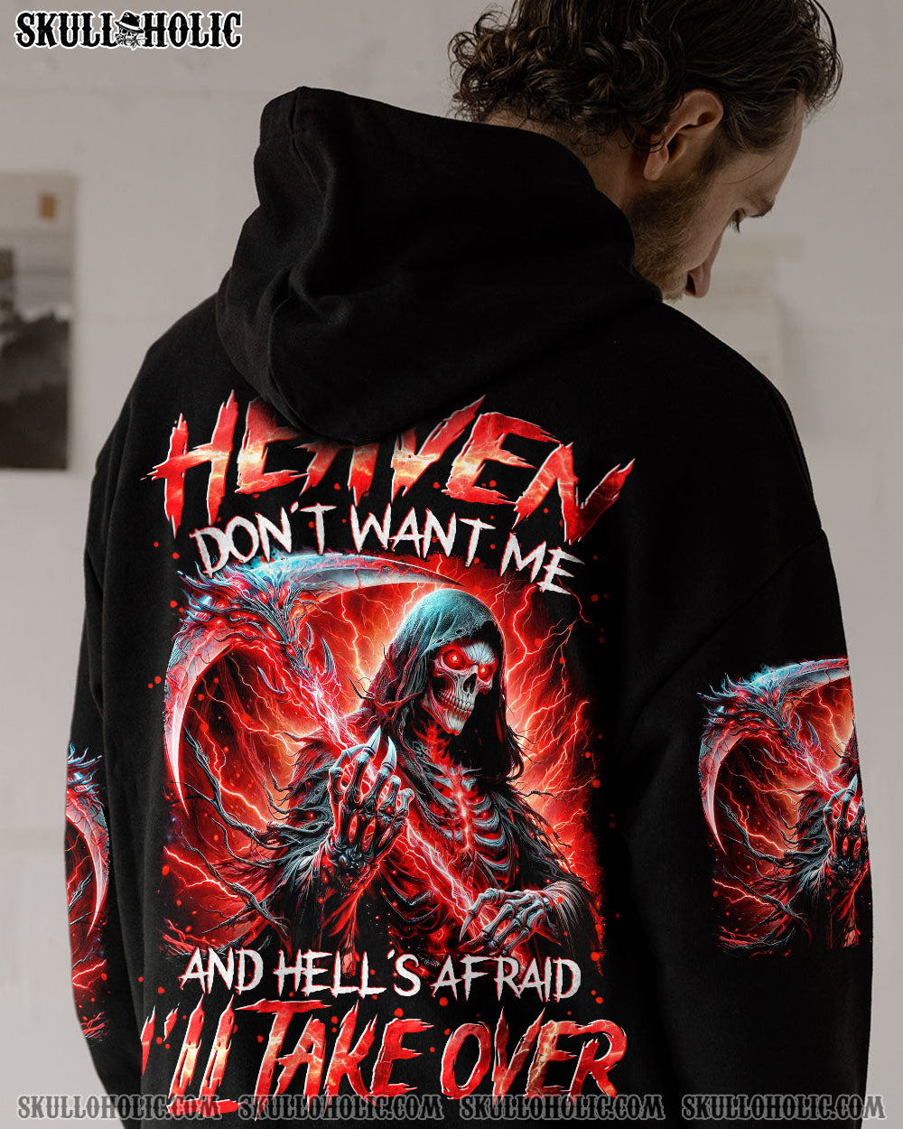 BLISSCORNERS HEAVEN DON'T WANT ME ALL OVER PRINT