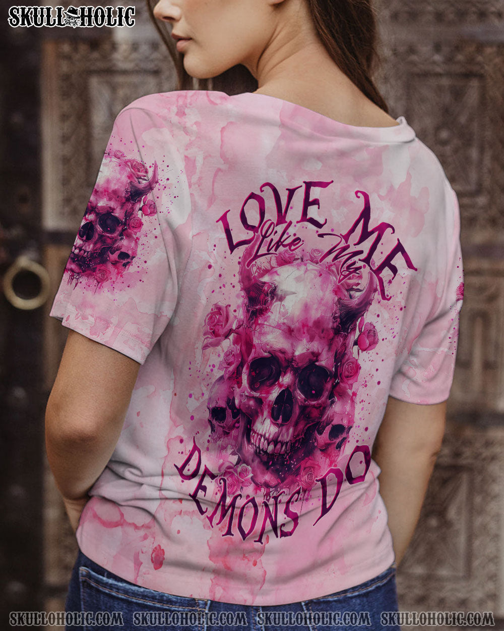 BLISSCORNERS LOVE ME LIKE MY DEMONS DO ALL OVER PRINT