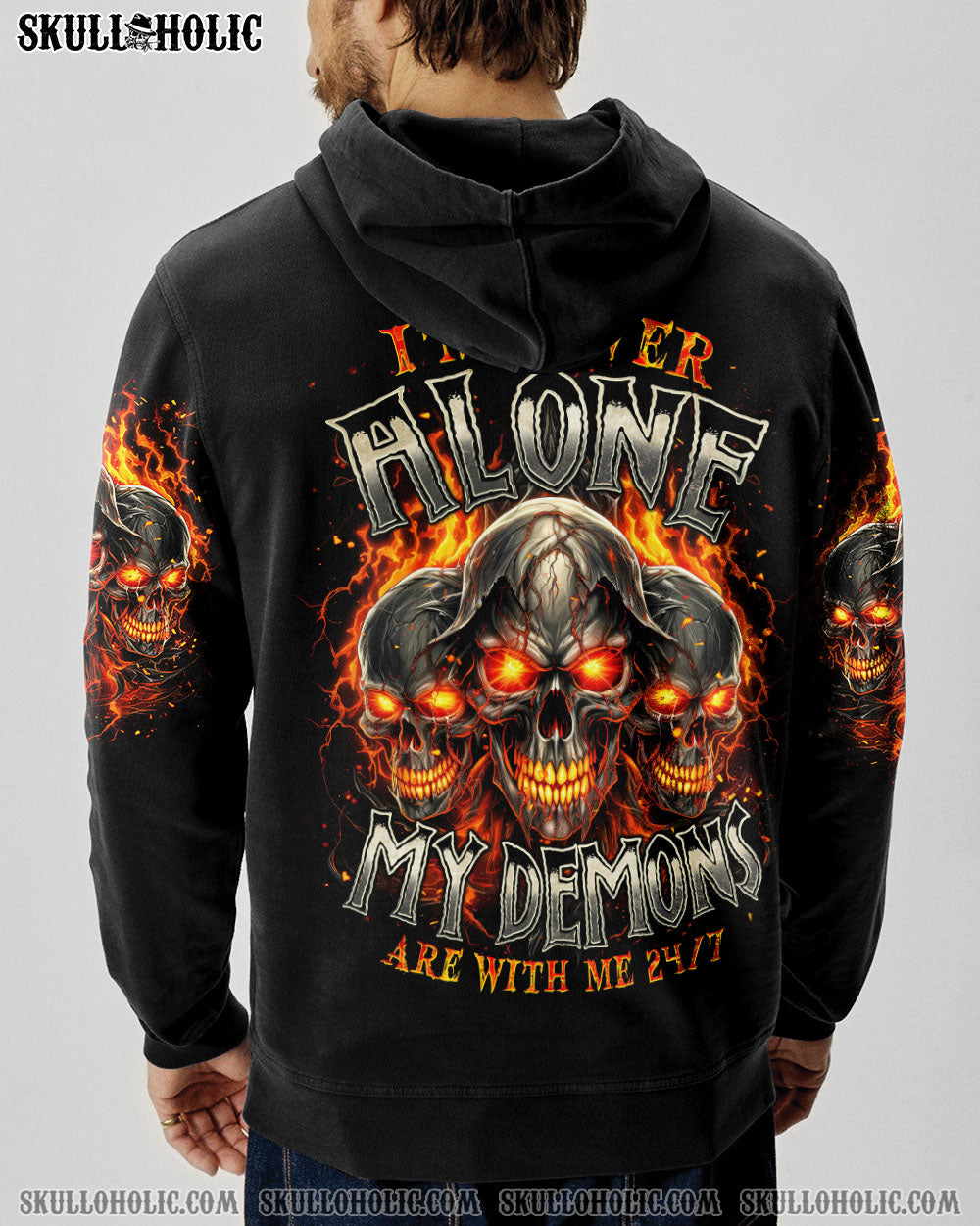 BLISSCORNERS MY DEMONS ARE WITH ME 24/7 ALL OVER PRINT