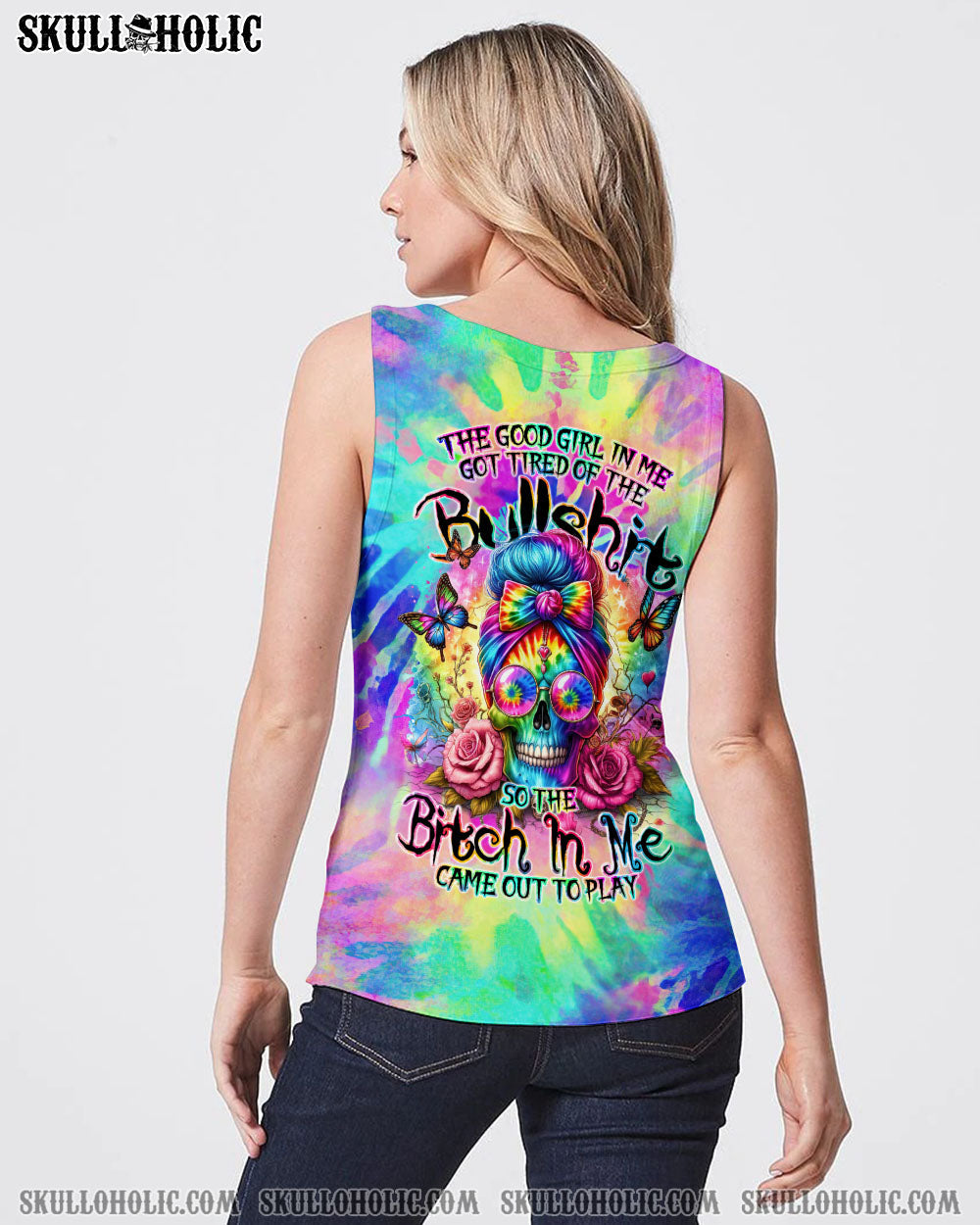 BLISSCORNERS KARMA FAIRY MESSY BUN ALL OVER PRINT