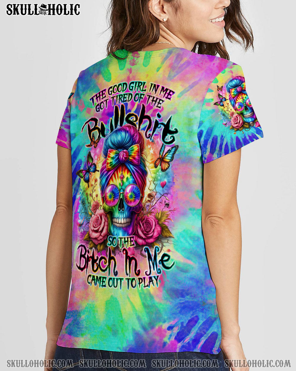 BLISSCORNERS KARMA FAIRY MESSY BUN ALL OVER PRINT