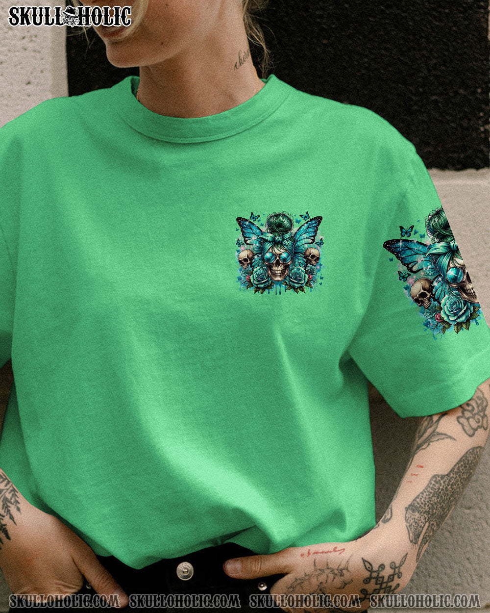 BLISSCORNERS THE GOOD GIRL IN ME MESSY BUN TIE DYE ALL OVER PRINT