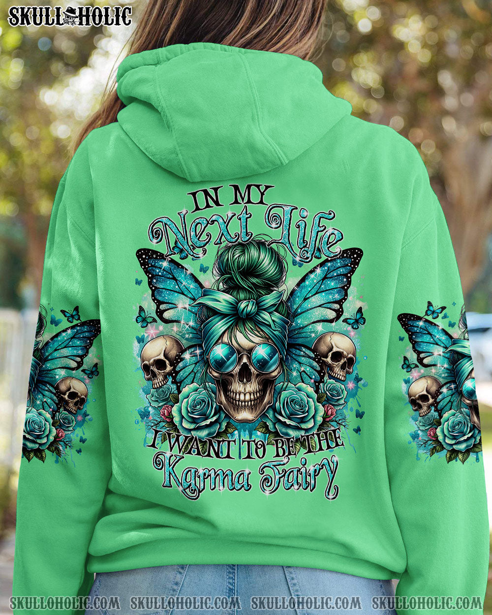 BLISSCORNERS THE GOOD GIRL IN ME MESSY BUN TIE DYE ALL OVER PRINT