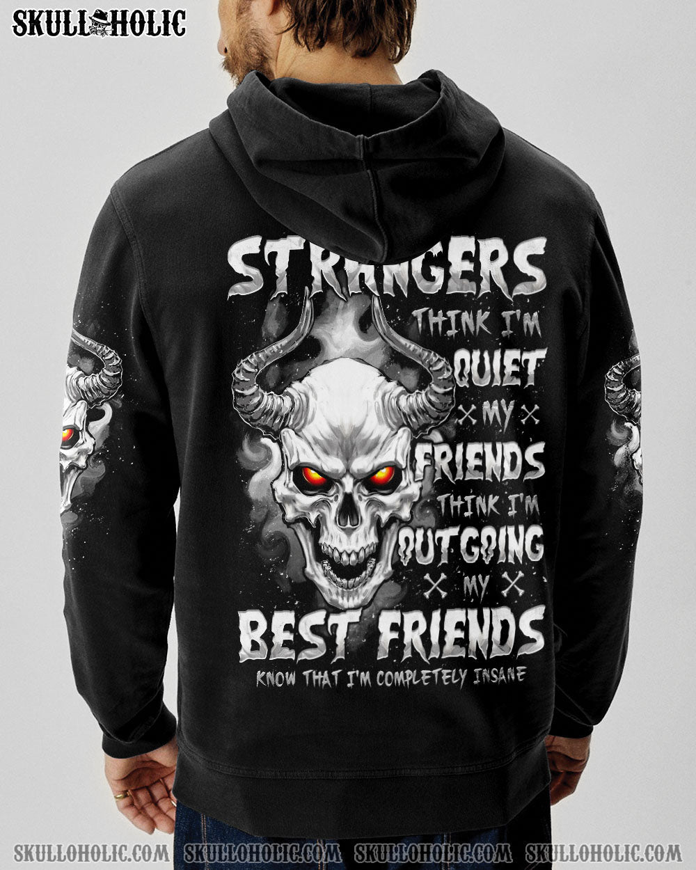 BLISSCORNERS STRANGERS THINK I'M QUIET ALL OVER PRINT