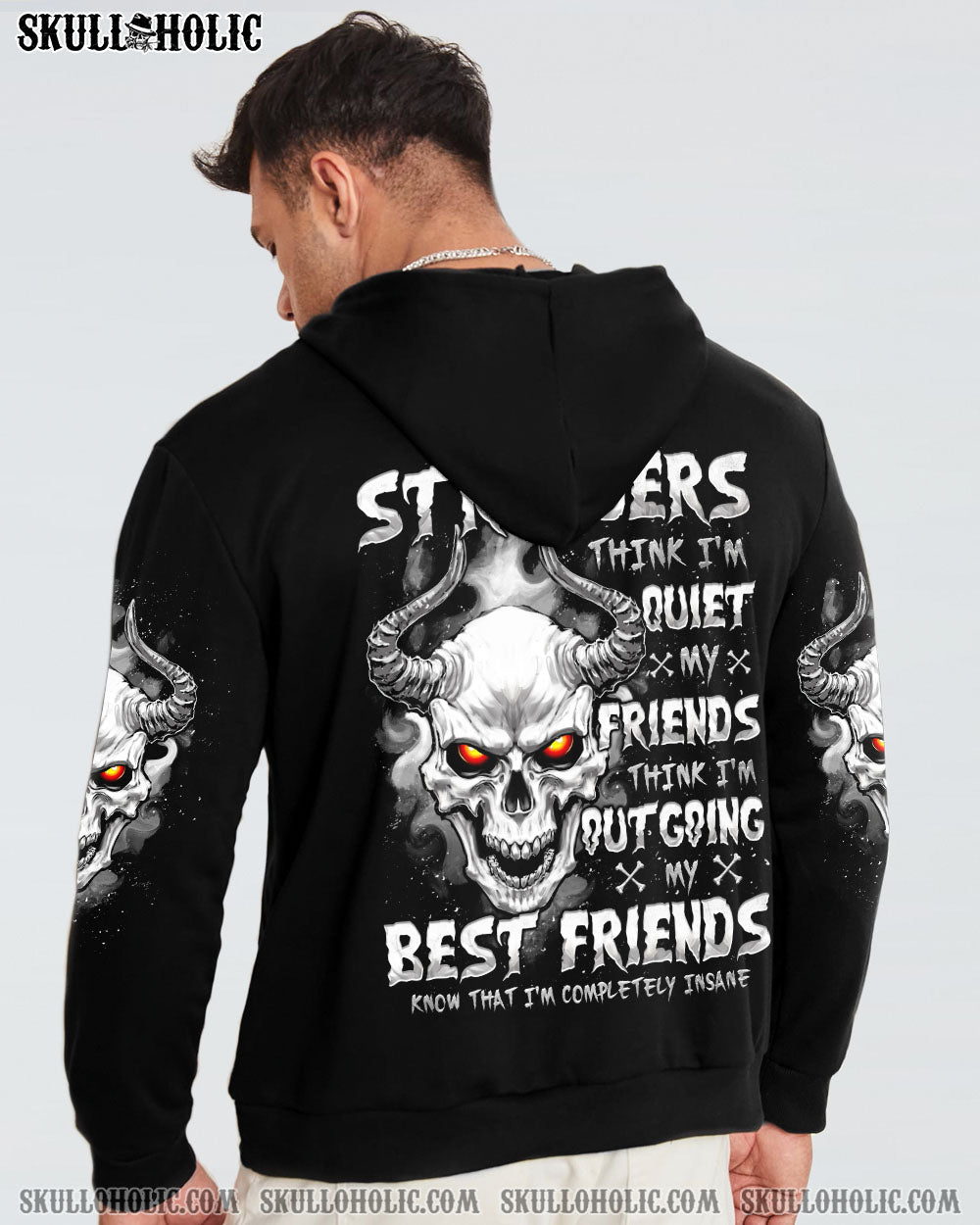 BLISSCORNERS STRANGERS THINK I'M QUIET ALL OVER PRINT