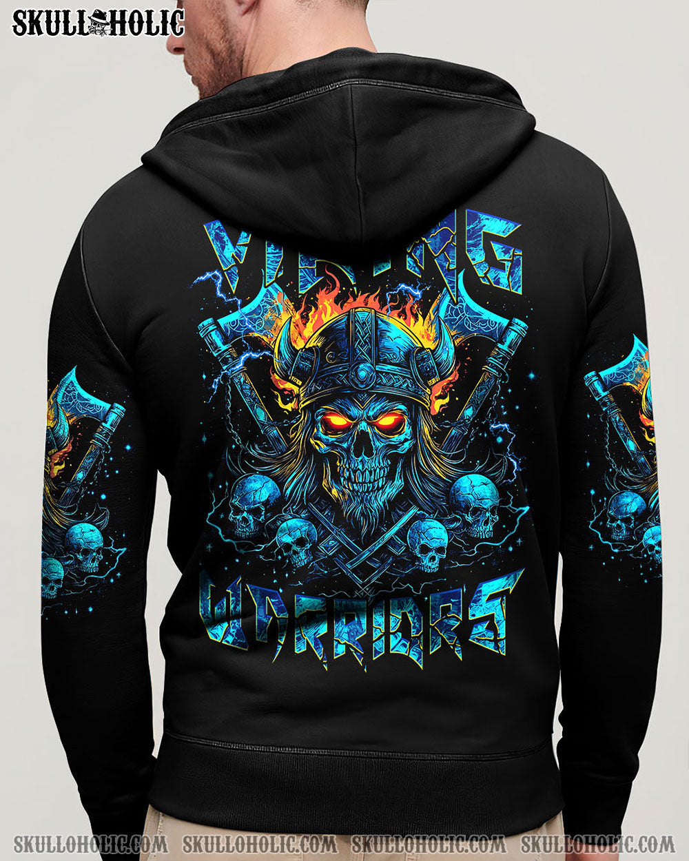 BLISSCORNERS VIKING WARRIORS SKULL ALL OVER PRINT