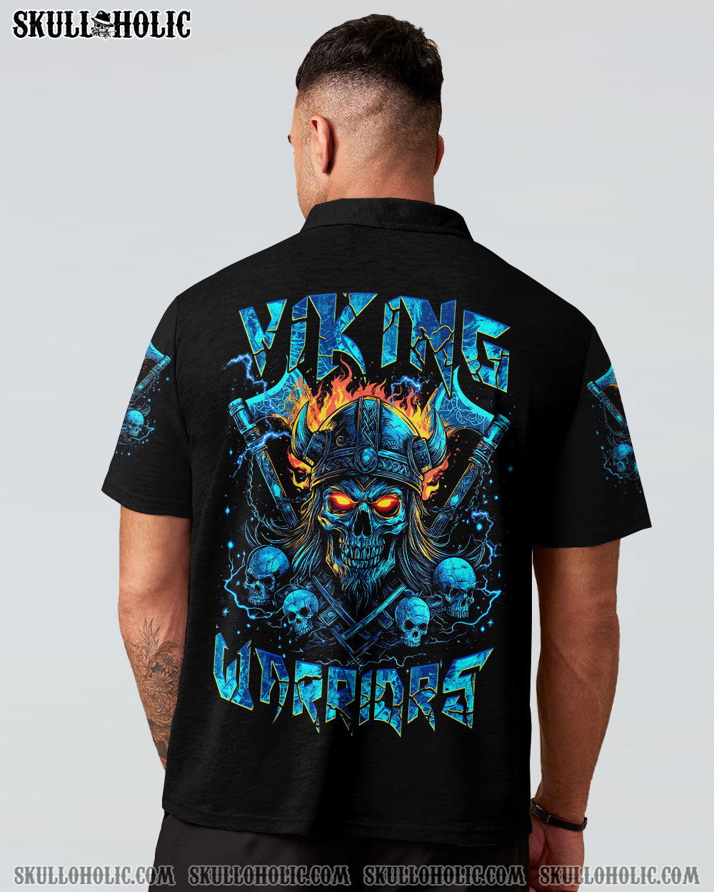 BLISSCORNERS VIKING WARRIORS SKULL ALL OVER PRINT