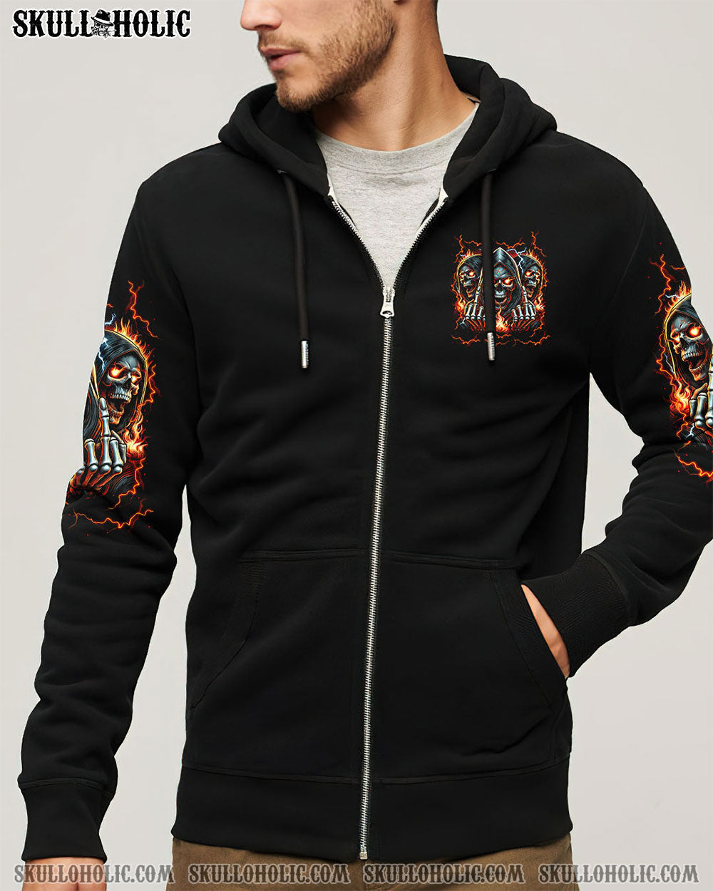 BLISSCORNERS I RESPECT YOUR OPINION SKULL ALL OVER PRINT