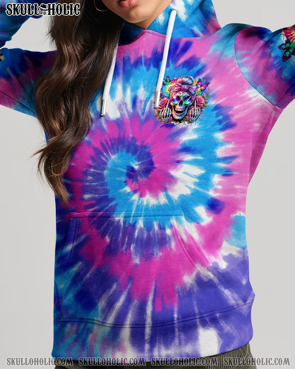BLISSCORNERS ZERO F GIVEN MESSY BUN ALL OVER PRINT