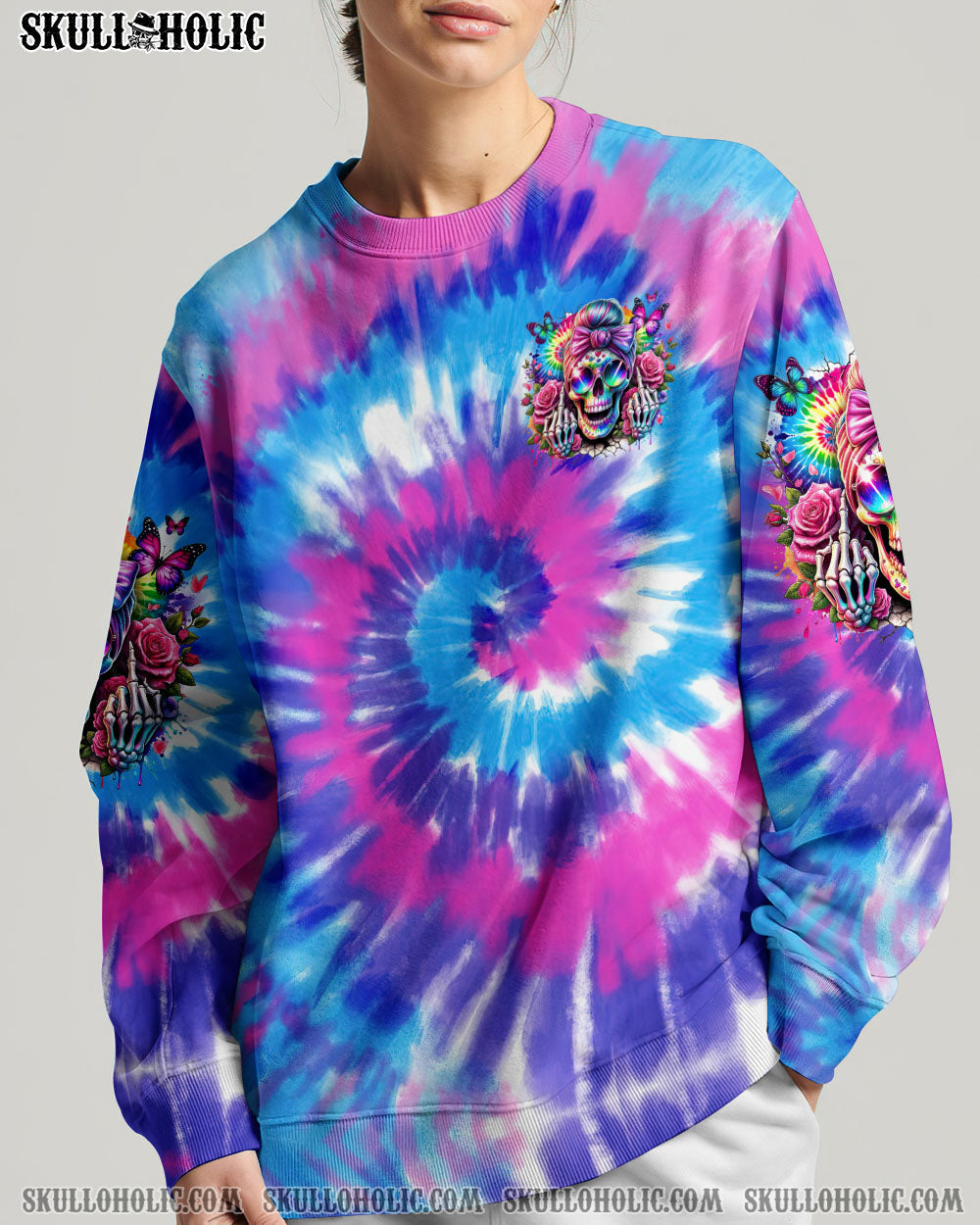 BLISSCORNERS ZERO F GIVEN MESSY BUN ALL OVER PRINT