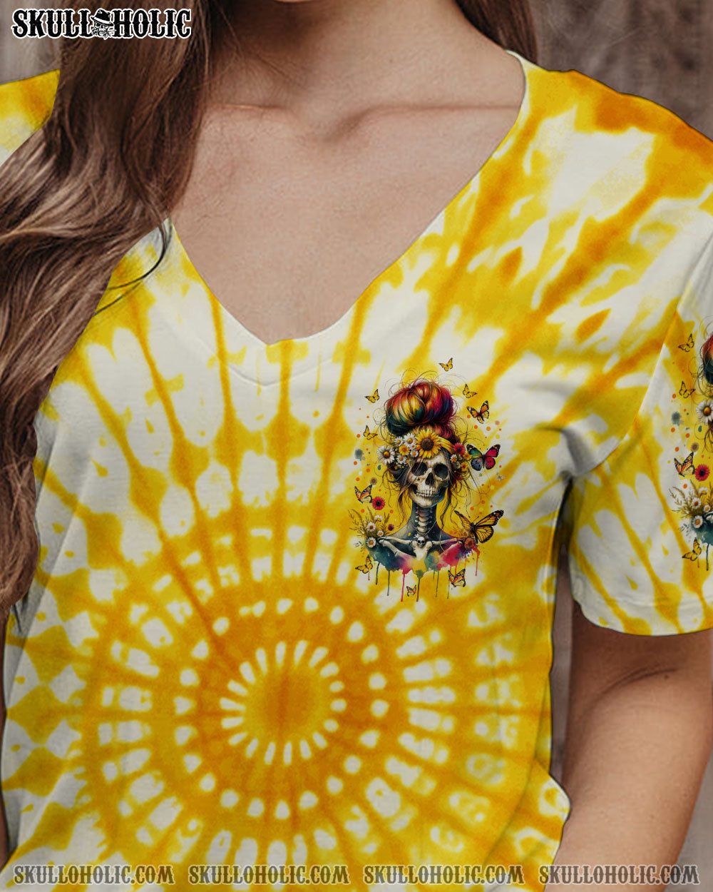 BLISSCORNERS YES I'M A B BUT NOT YOURS MESSY BUN TIE DYE ALL OVER PRINT
