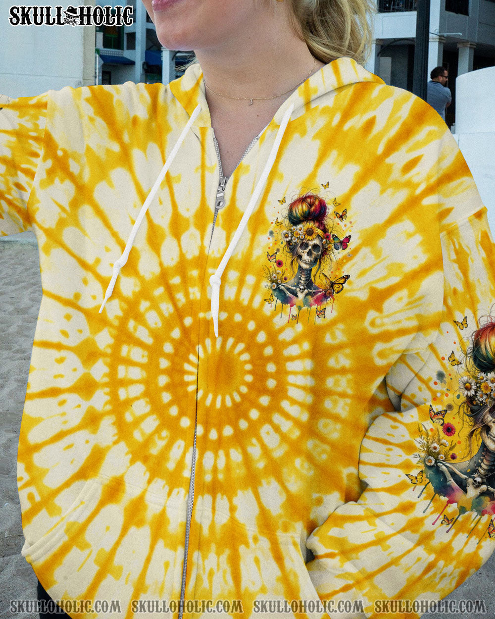 BLISSCORNERS YES I'M A B BUT NOT YOURS MESSY BUN TIE DYE ALL OVER PRINT