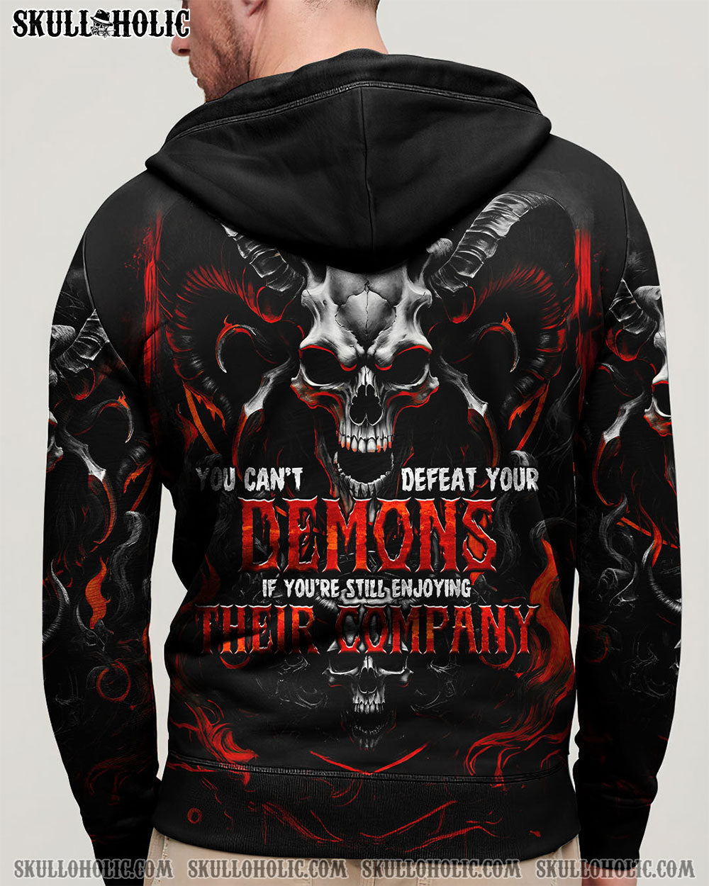 BLISSCORNERS YOU CAN'T DEFEAT YOUR DEMONS ALL OVER PRINT