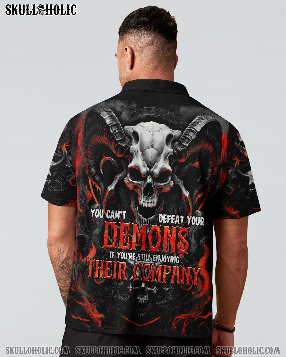 BLISSCORNERS YOU CAN'T DEFEAT YOUR DEMONS ALL OVER PRINT
