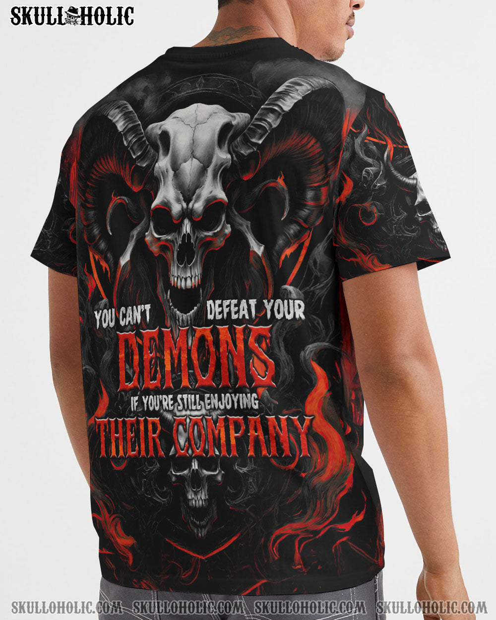 BLISSCORNERS YOU CAN'T DEFEAT YOUR DEMONS ALL OVER PRINT