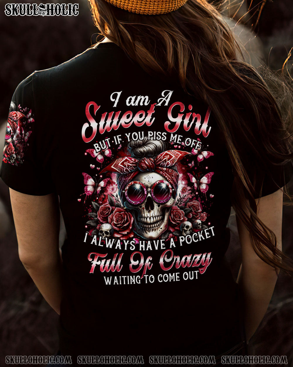 BLISSCORNERS I'M A TELLER OF UNFORTUNATE TRUTHS MESSY BUN TIE DYE ALL OVER PRINT