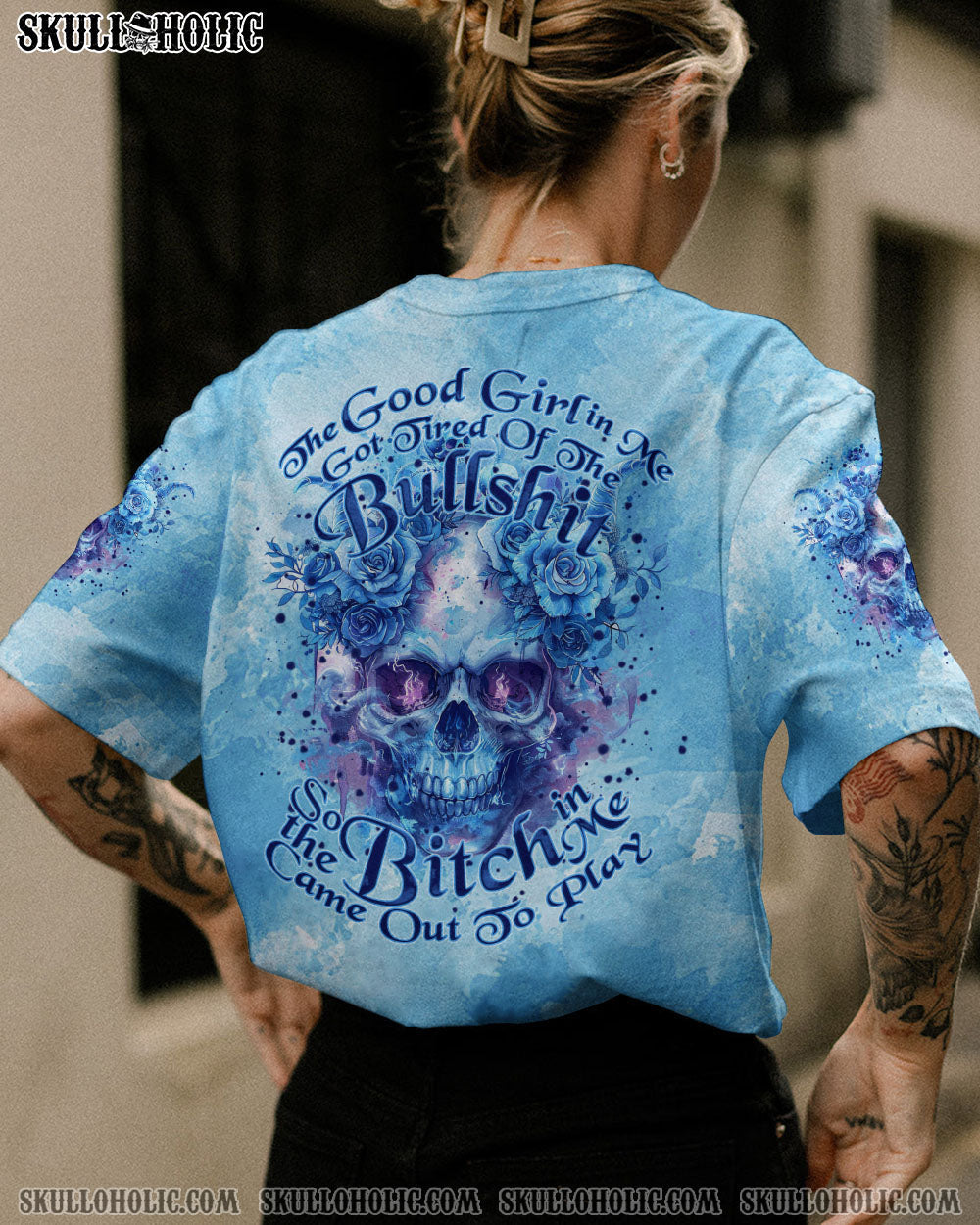 BLISSCORNERS THE GOOD GIRL IN ME ALL OVER PRINT