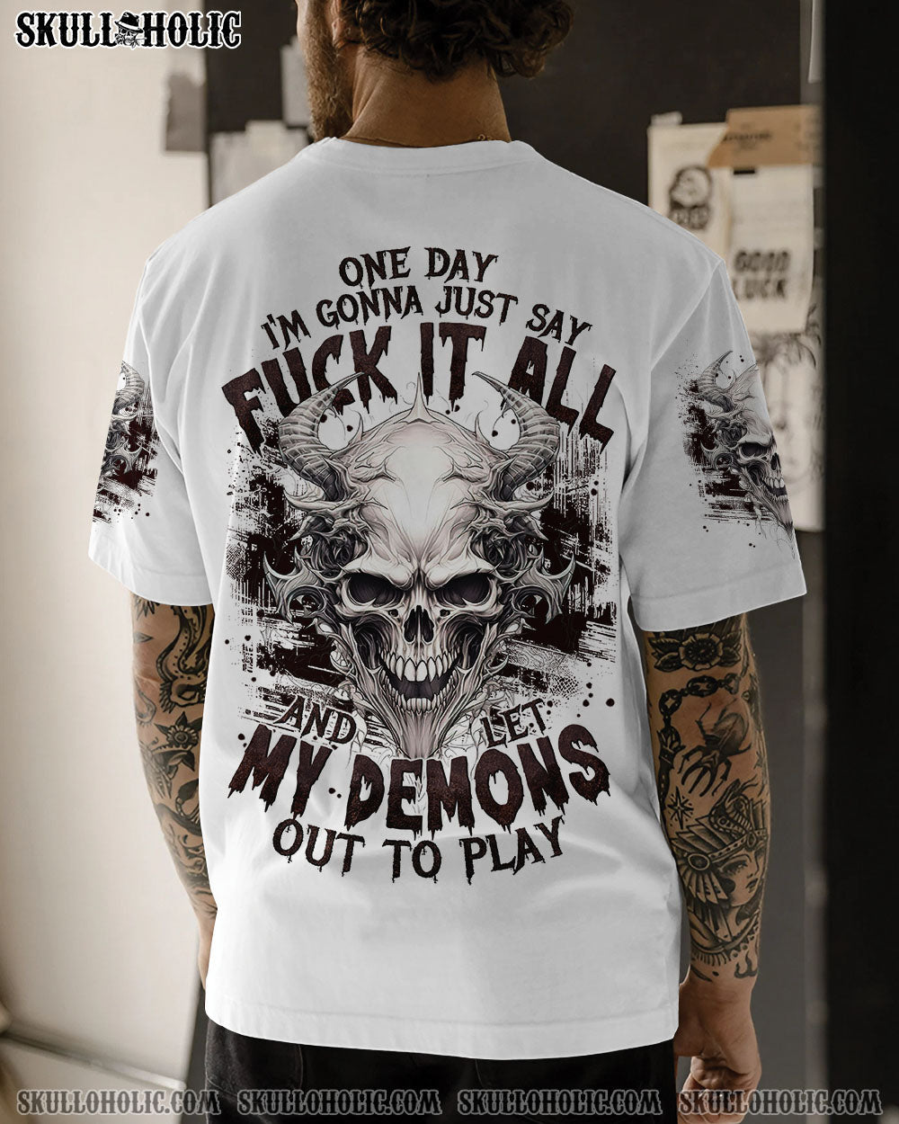 BLISSCORNERS ONE DAY I'M GONNA JUST SAY ALL OVER PRINT