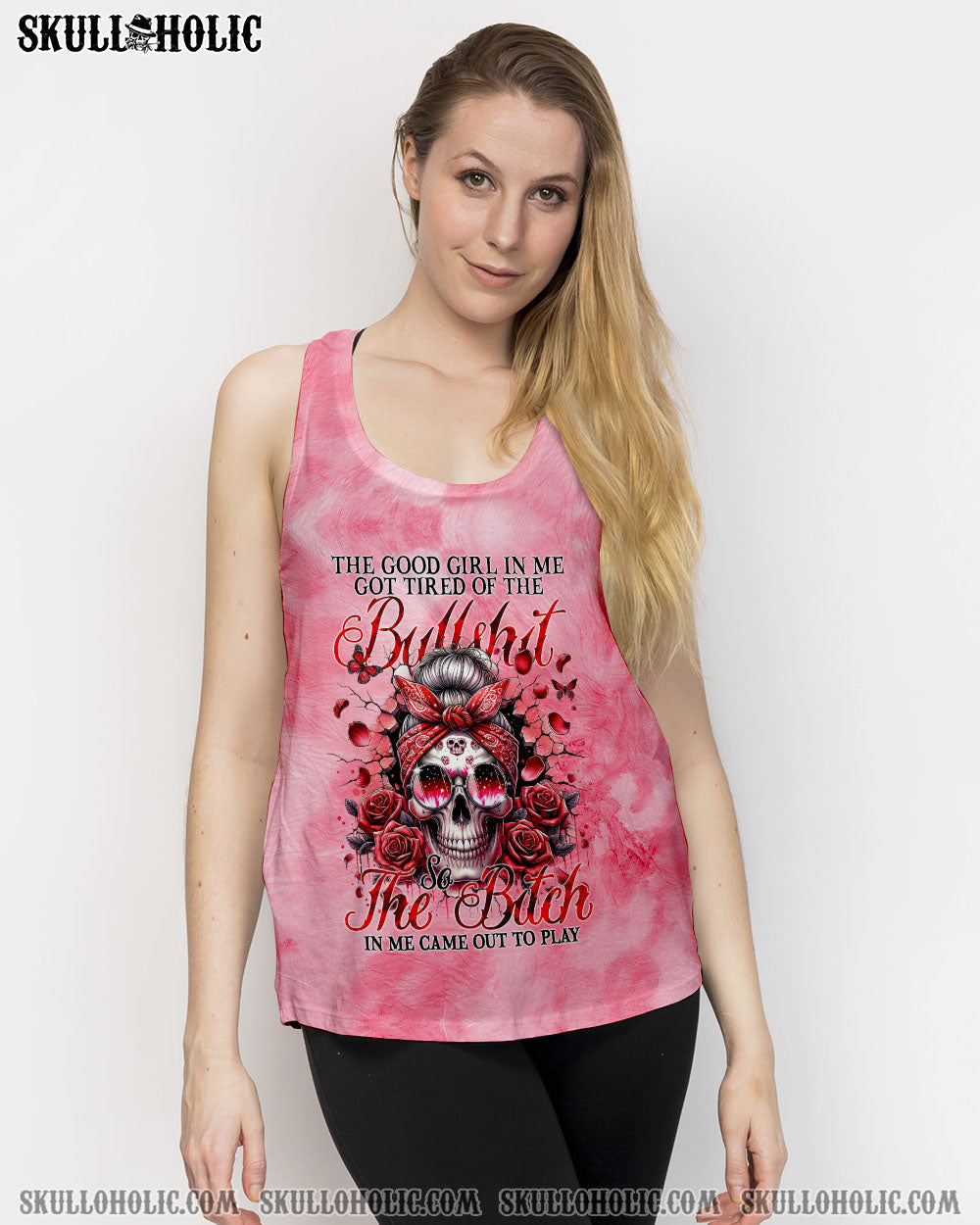 BLISSCORNERS MY MOUTH HAS NO FILTER MESSY BUN ALL OVER PRINT