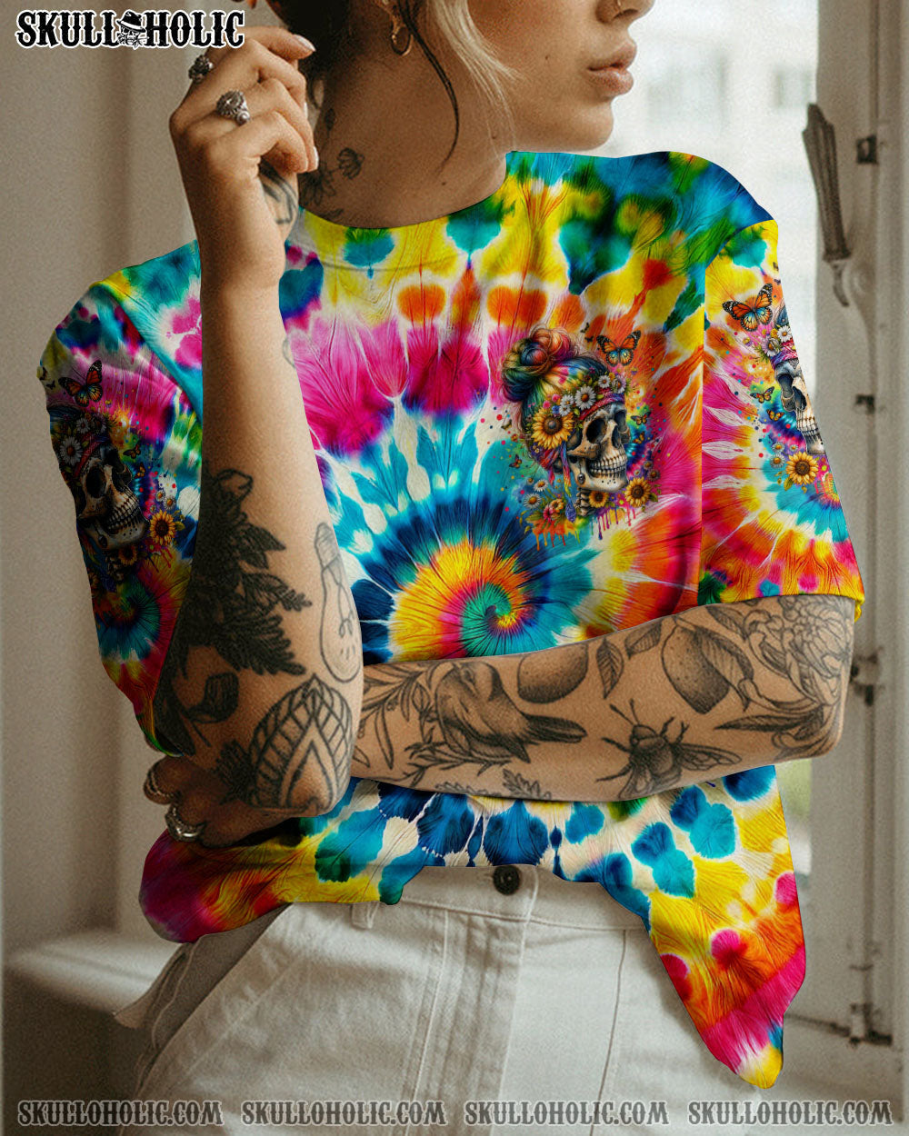 BLISSCORNERS THE GOOD GIRL IN ME TIE DYE ALL OVER PRINT