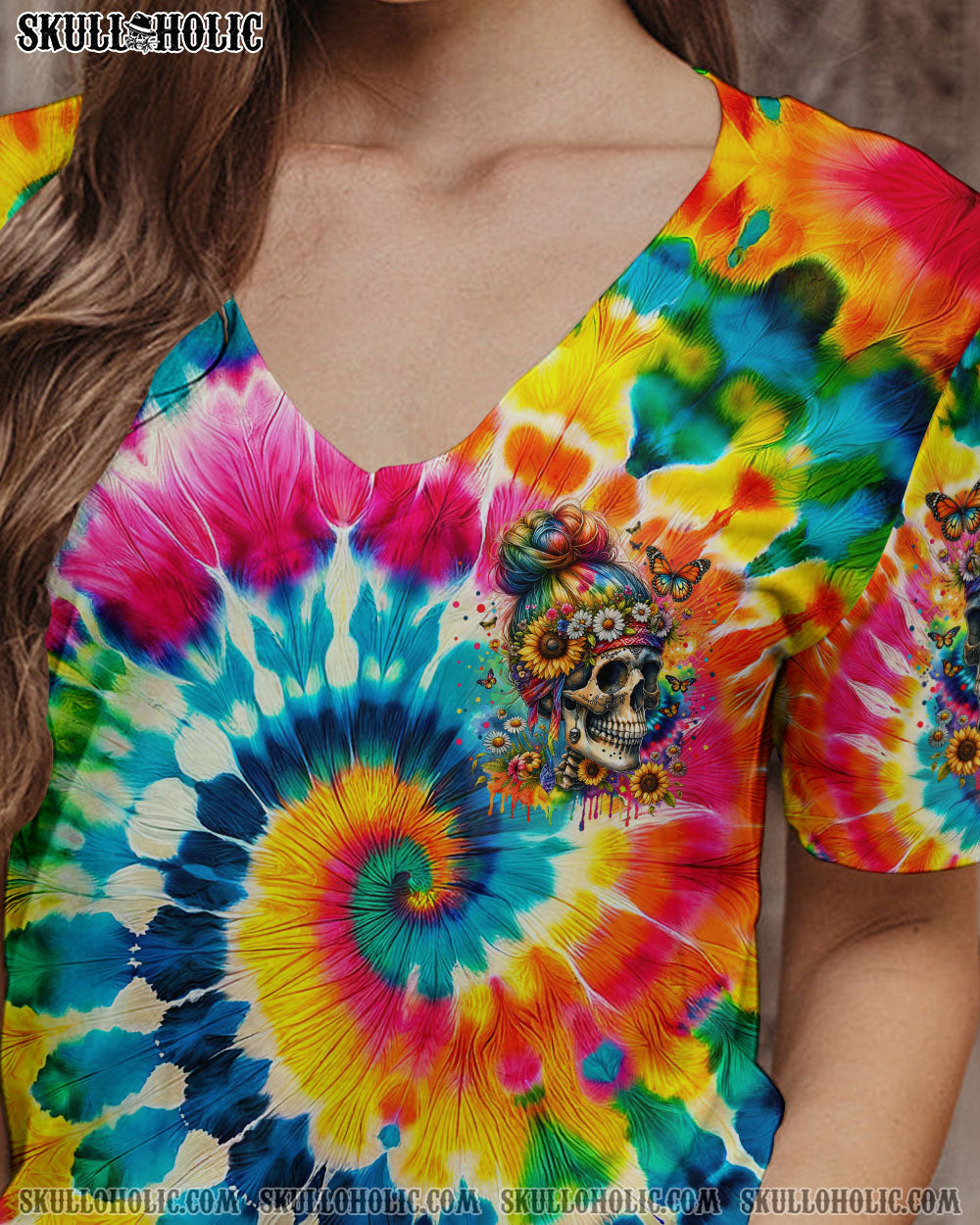 BLISSCORNERS THE GOOD GIRL IN ME TIE DYE ALL OVER PRINT