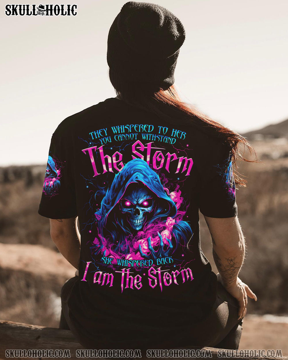 BLISSCORNERS I AM THE STORM SKULL ALL OVER PRINT