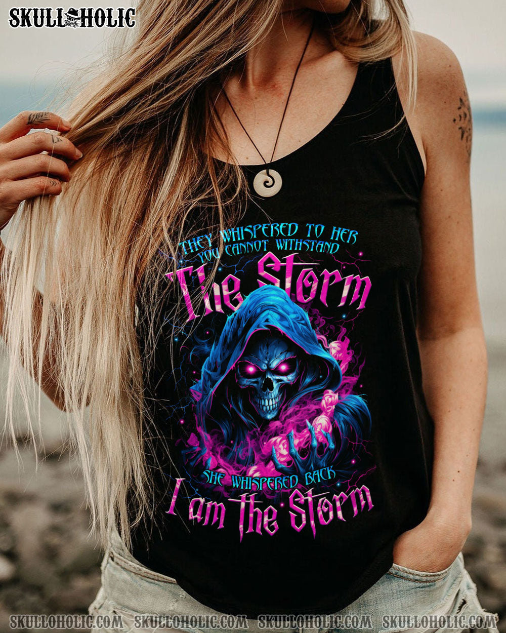 BLISSCORNERS I AM THE STORM SKULL ALL OVER PRINT