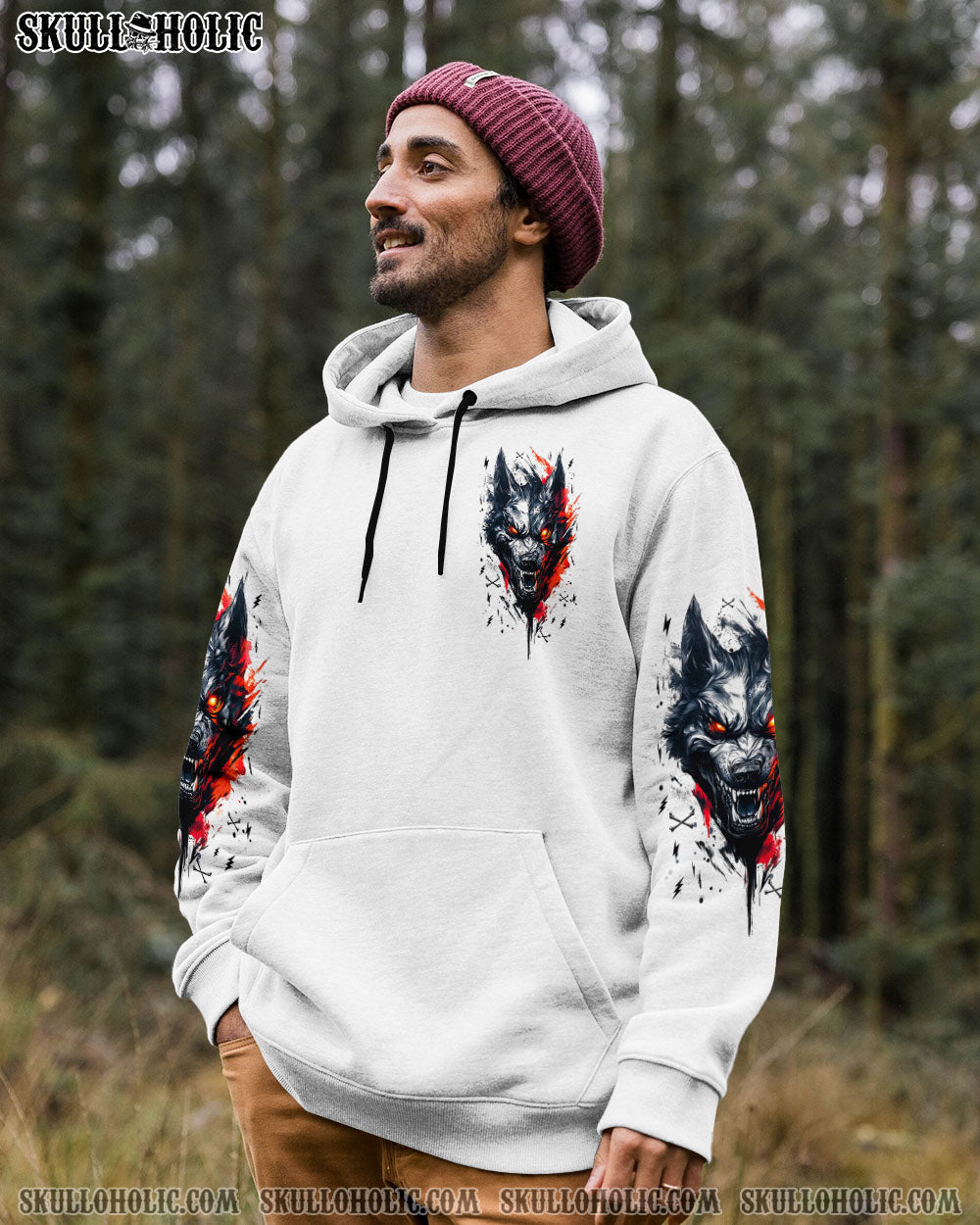 BLISSCORNERS YOUR FIRST MISTAKE SKULL WOLF ALL OVER PRINT