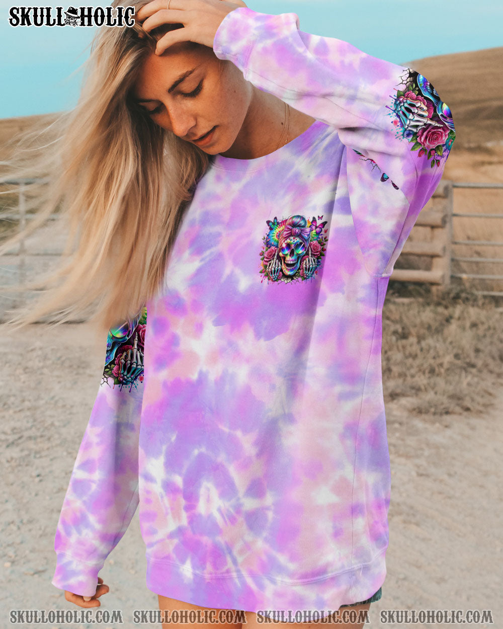 BLISSCORNERS YOU COULDN'T HANDLE ME MESSY BUN WINGS ALL OVER PRINT