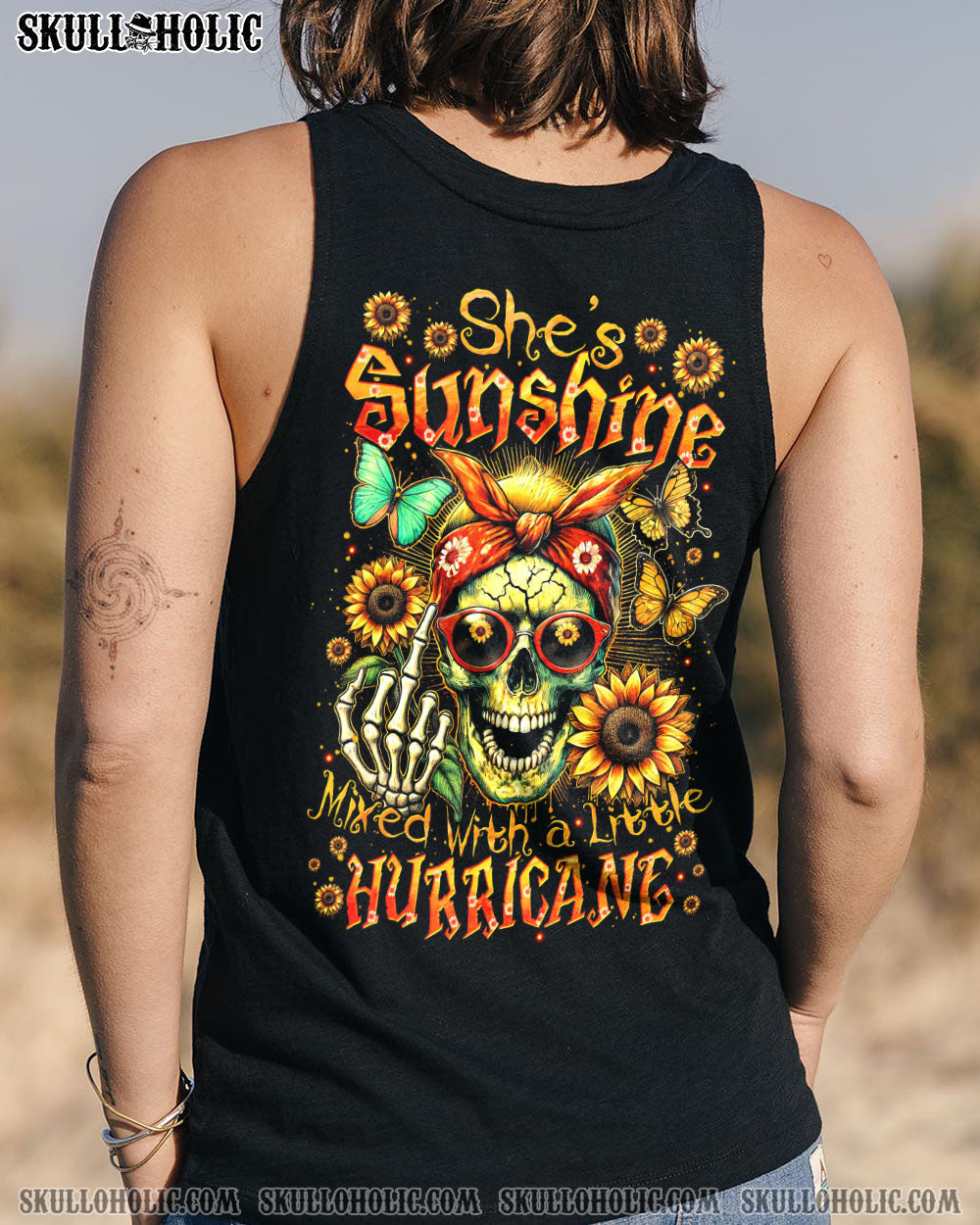 BLISSCORNERS IT'S GOING TO BE ONE OF THOSE DAYS MESSY BUN SKULL ALL OVER PRINT