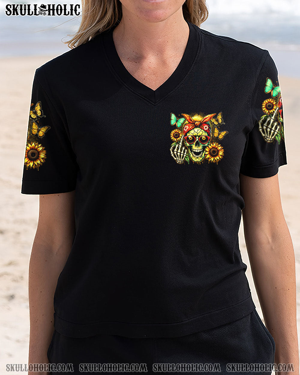 BLISSCORNERS IT'S GOING TO BE ONE OF THOSE DAYS MESSY BUN SKULL ALL OVER PRINT