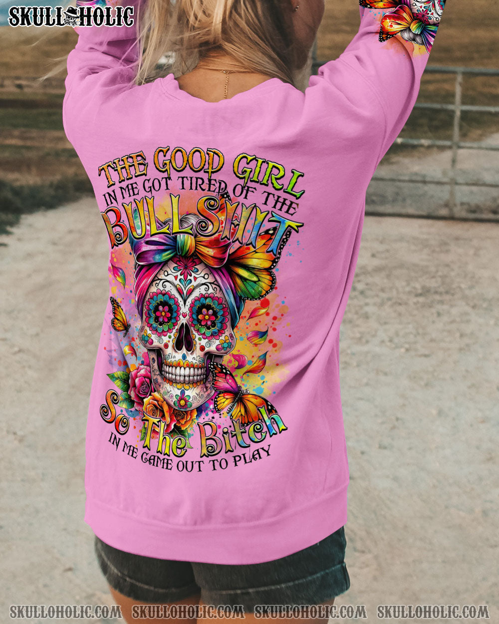 BLISSCORNERS THE GOOD GIRL IN ME ALL OVER PRINT