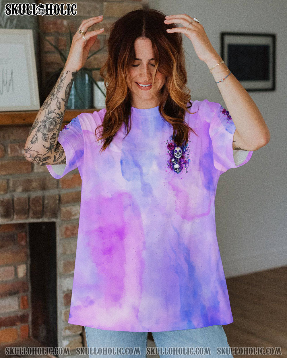 BLISSCORNERS I AM A SWEET GIRL SKULL ALL OVER PRINT