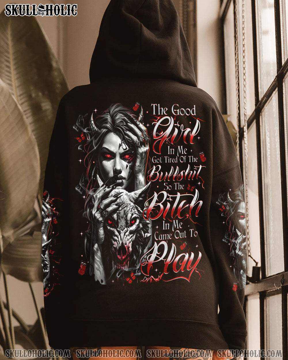 BLISSCORNERS THE GOOD GIRL IN ME ALL OVER PRINT