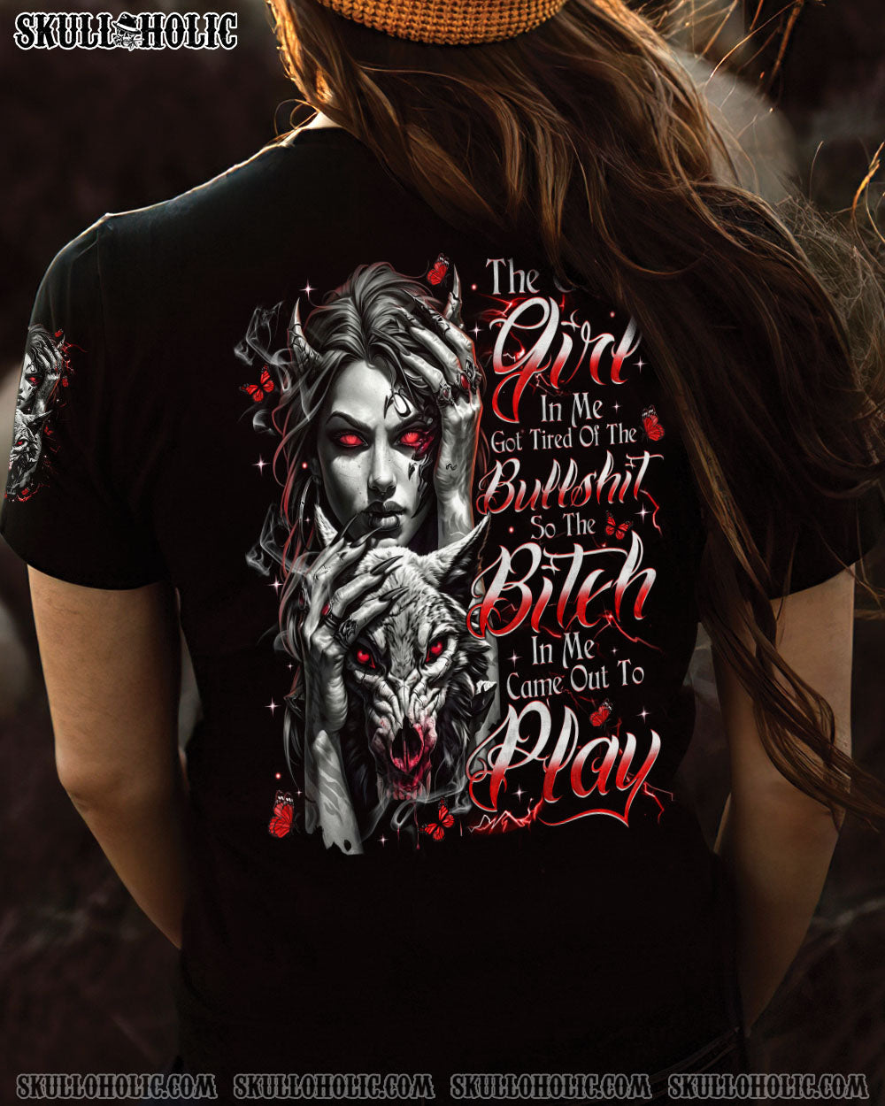BLISSCORNERS THE GOOD GIRL IN ME ALL OVER PRINT