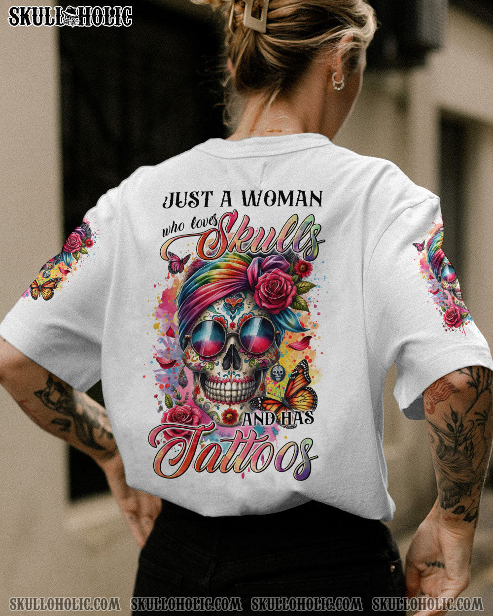 BLISSCORNERS I AM THE STORM MESSY BUN ALL OVER PRINT