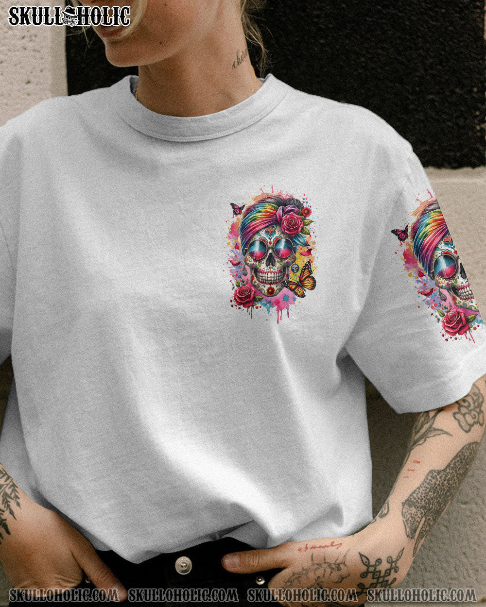 BLISSCORNERS I AM THE STORM MESSY BUN ALL OVER PRINT