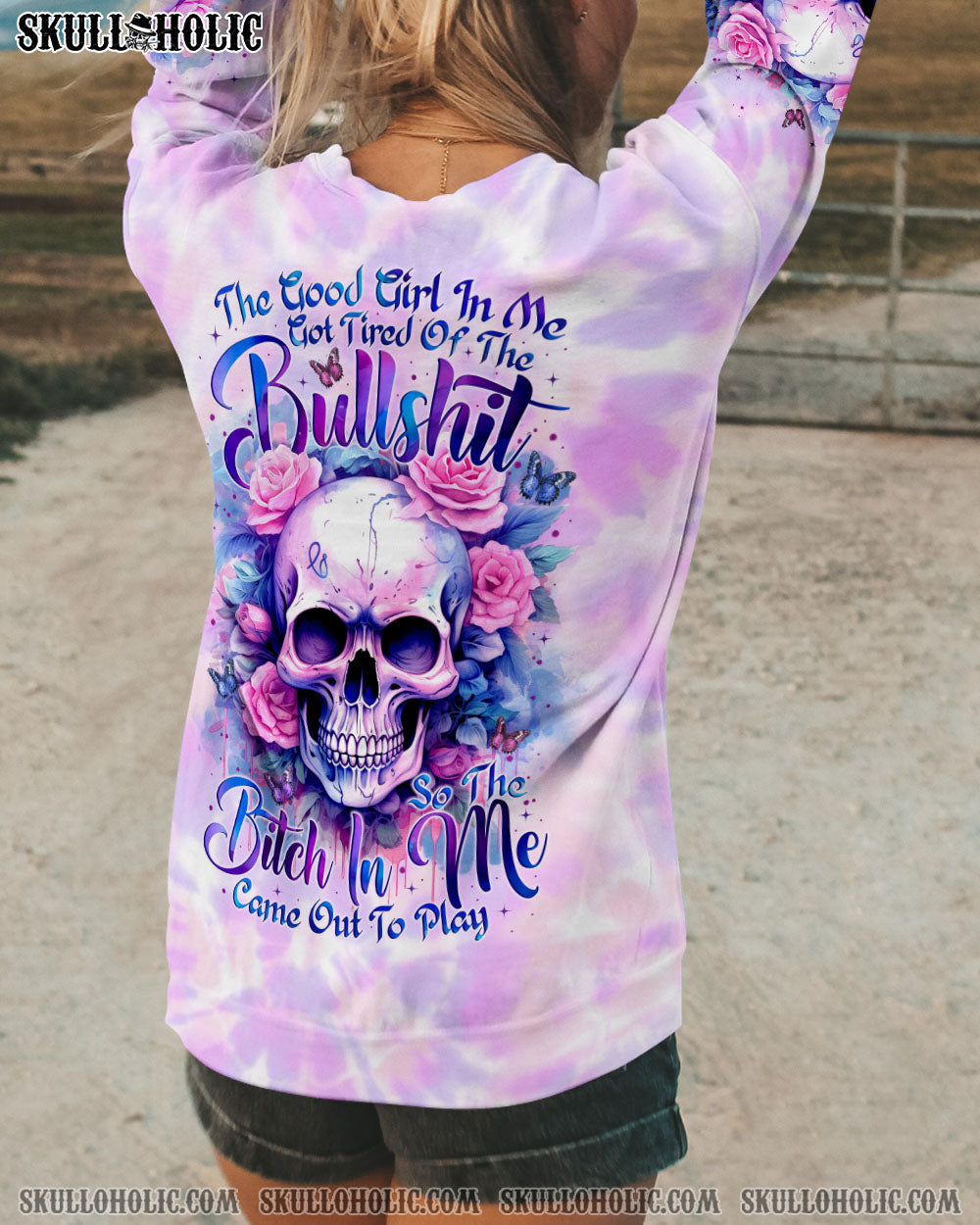 BLISSCORNERS THE GOOD GIRL IN ME ALL OVER PRINT