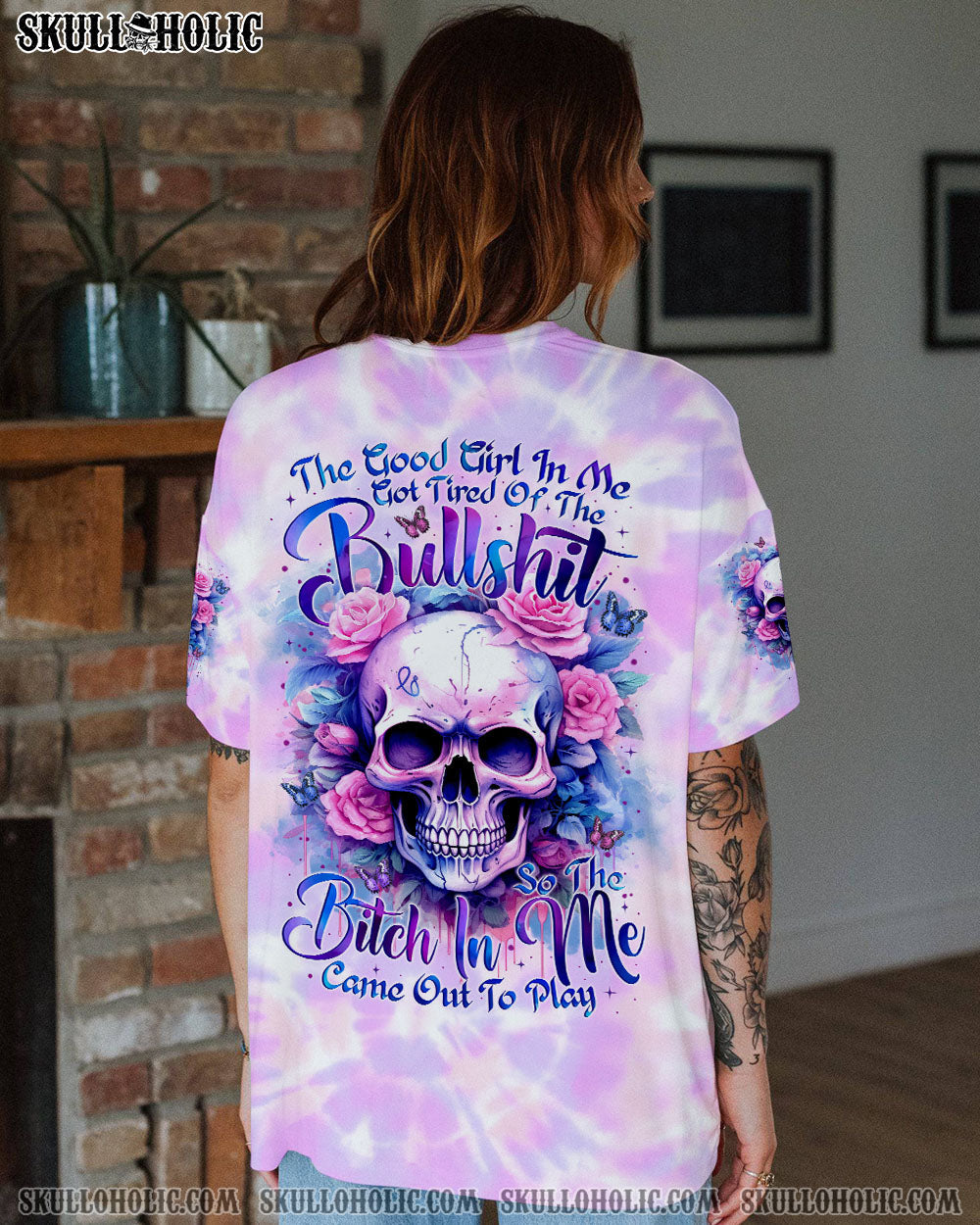 BLISSCORNERS THE GOOD GIRL IN ME ALL OVER PRINT