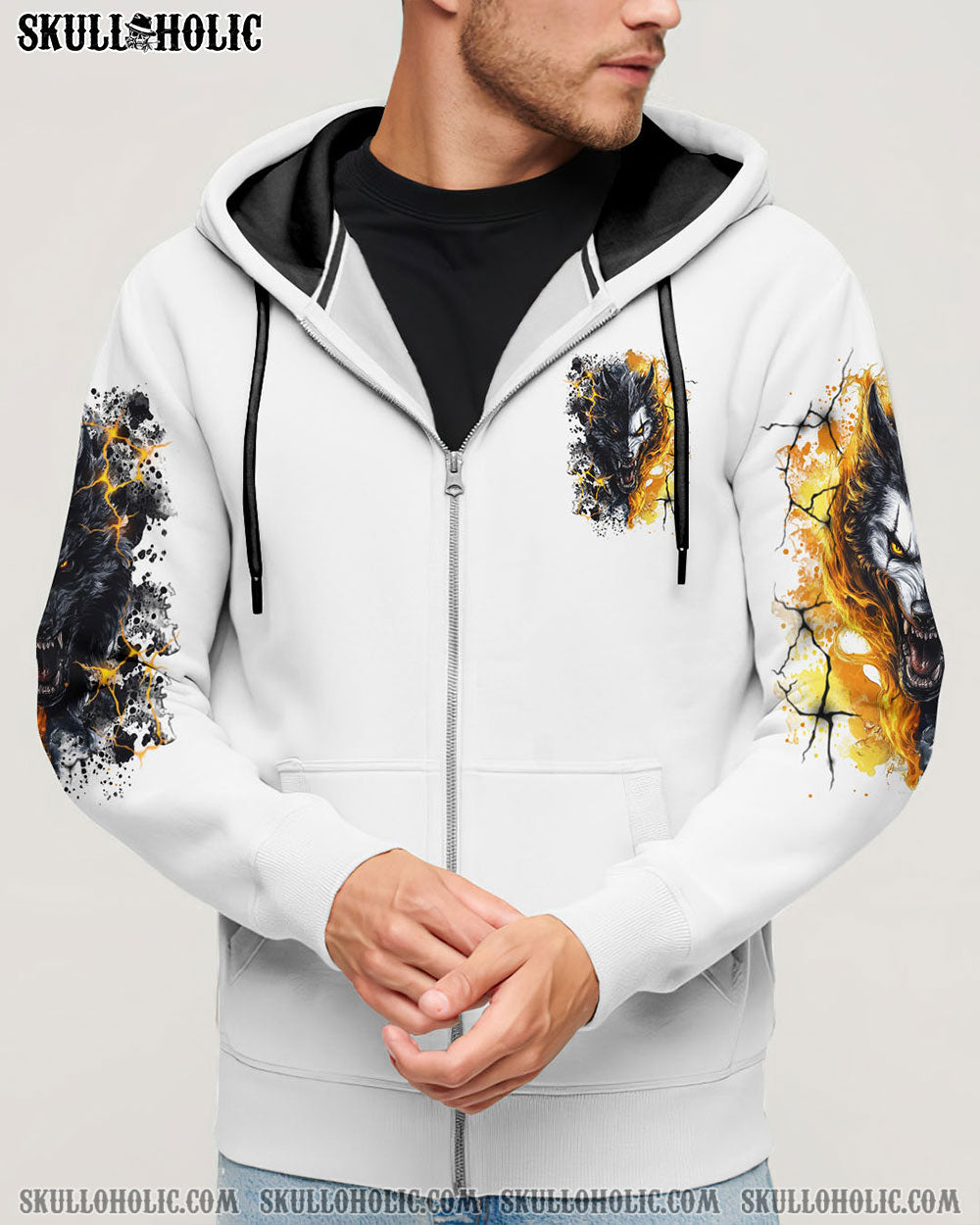 BLISSCORNERS YOUR FIRST MISTAKE WOLF SKULL ALL OVER PRINT