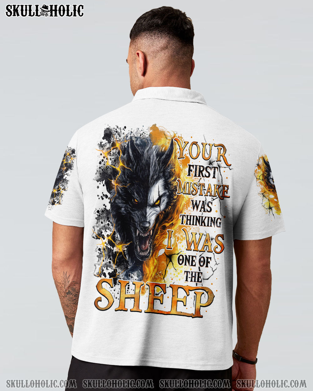 BLISSCORNERS YOUR FIRST MISTAKE WOLF SKULL ALL OVER PRINT