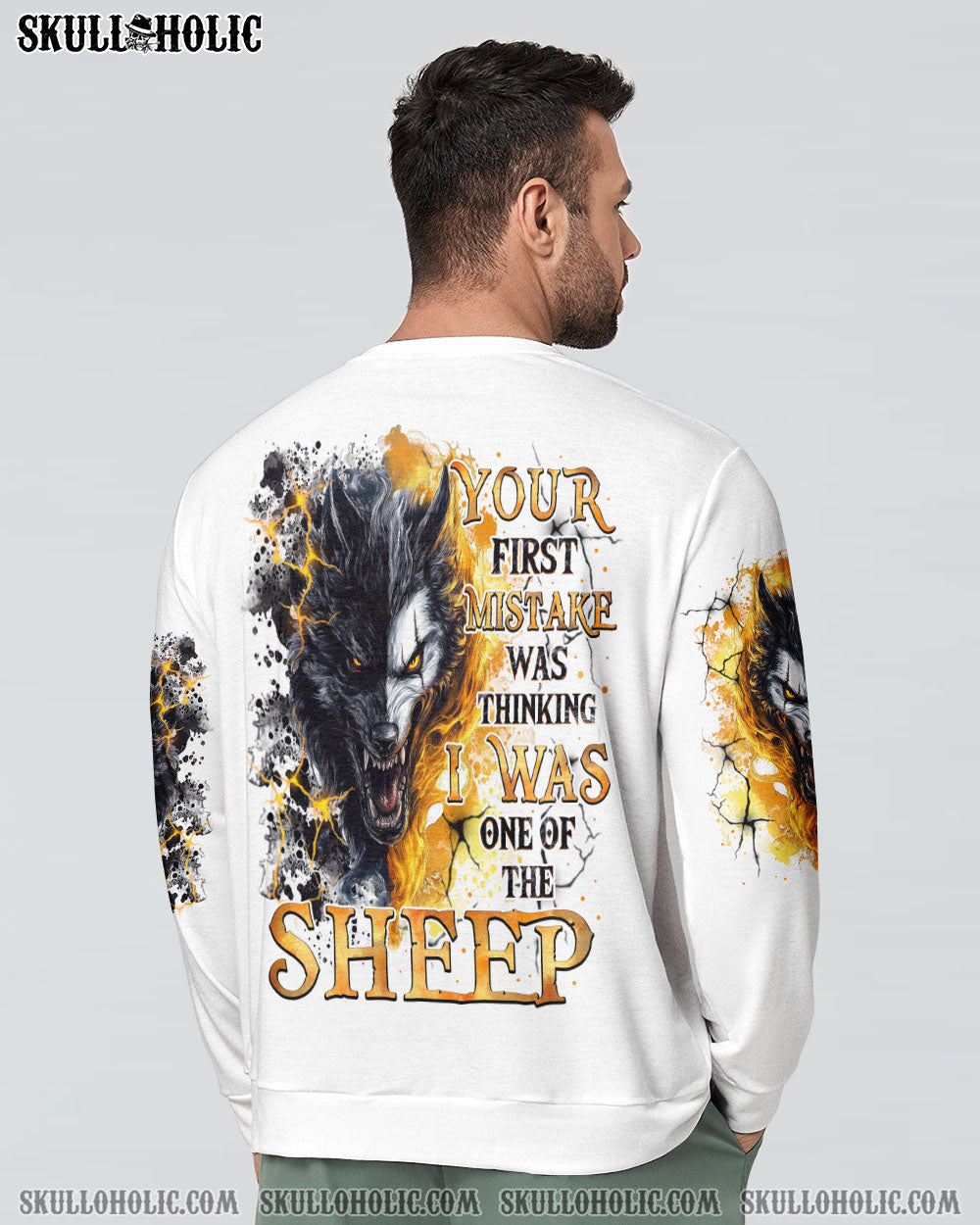 BLISSCORNERS YOUR FIRST MISTAKE WOLF SKULL ALL OVER PRINT